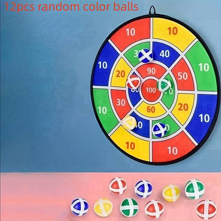 Actual product image PhoneLook Target for throwing game ball dart with sticky balls in random colours for indoors and outdoors