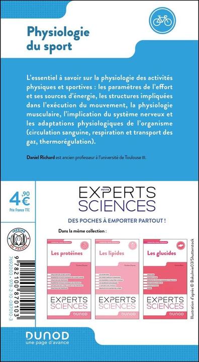 Etichetta energetica Physiologie du sport (Francese, Richard Daniel, 2024)