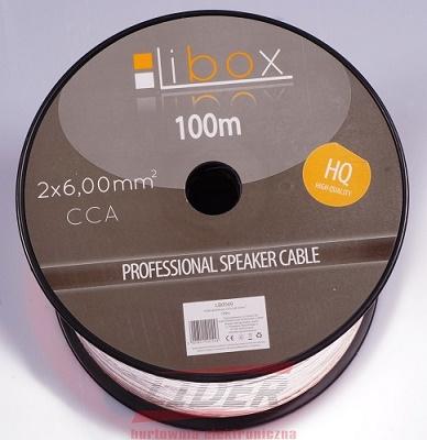 Immagine prodotto Libox Cavo głośnikowy 2x6 00mm LB0049 Cavo audio 100 m trasparente (100 m, 6 mm².)