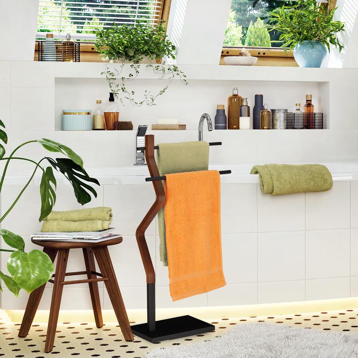 Actual product image Relaxdays Towel rail standing