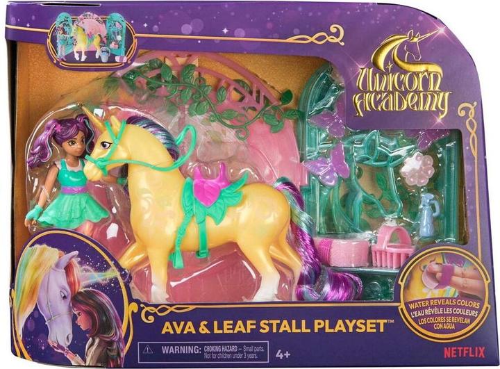 Image du produit Unicorn Academy - Kit de jeu d'écurie pour petite poupée Ava & Leaf