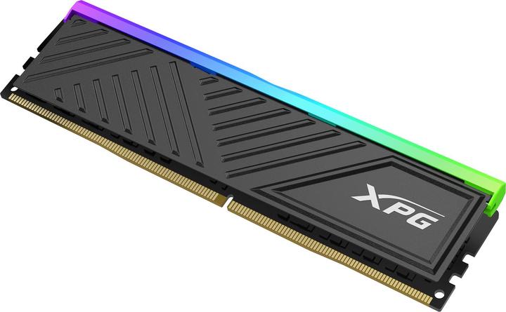 Actual product image Adata DDR4 16GB 3200-16 XPG D35 RGB bk Single Tray black (1 x 16GB, 3200 MHz, DDR4-RAM, DIMM)