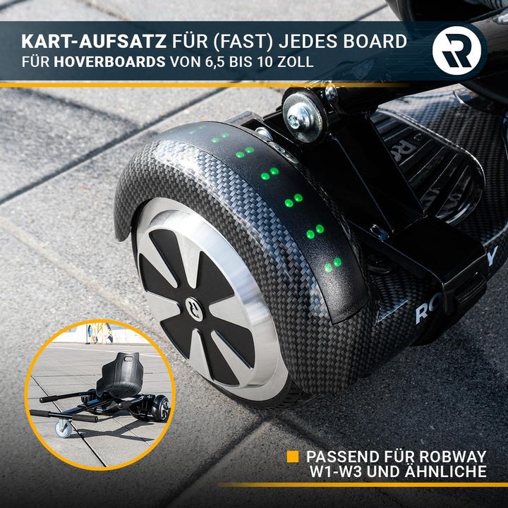 Produktbild Robway Universal Hoverseat Hover Board Sitz E-Balance Speedkart Hoverkart (Schwarz)