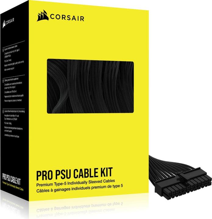 Immagine prodotto Corsair Premium Cavo DC Pro Kit Tipo 5 (Generazione 5) con manicotto individuale