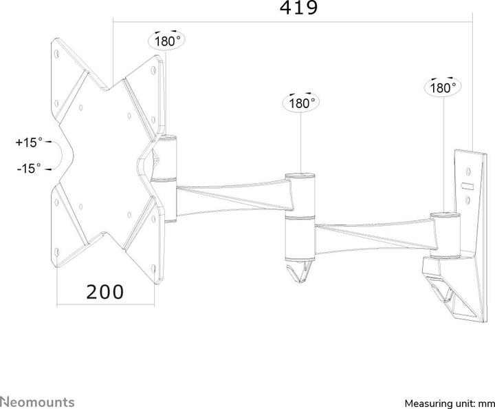 Produktbild Neomounts Fpma-W835 (Wand, 40")