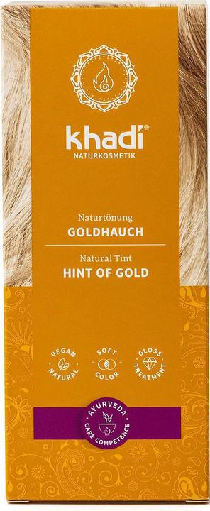 Produktbild Khadi Pflanzenfarbe Goldhauch - Blond bis Kupfer - Teinture aux Plantes plaquette d'or (Blond, Doré)