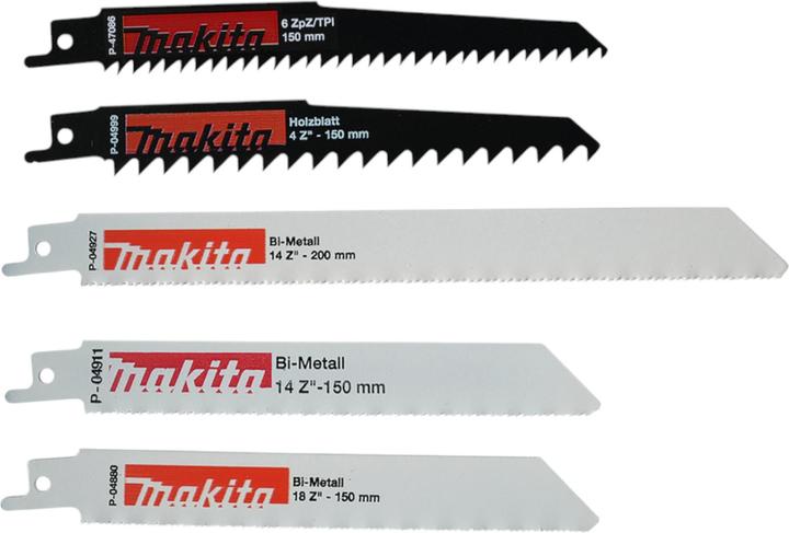 Immagine prodotto Makita DJR 185 Z Akku Reciprosäge Säbelsäge 18 V + Reciprosägeblatt Set ( P-83967 ) - ohne Akku