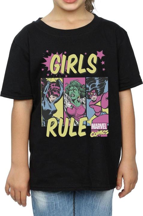 Actual product image Girls Rule Cotton T-Shirt (140, 146)