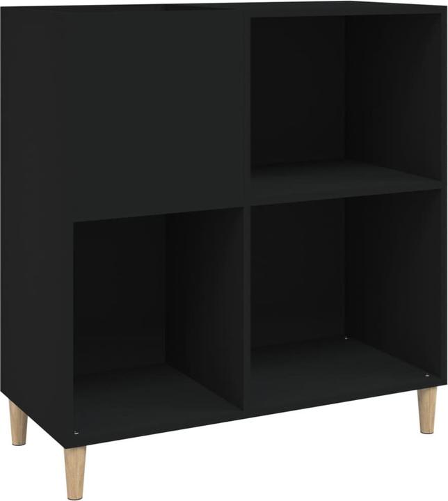 Produktbild VidaXL Plattenschrank Schwarz 84,5x38x89 cm Holzwerkstoff