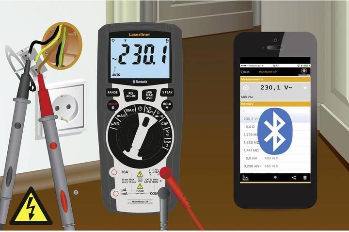 Image du produit Laserliner MultiMeter XP (BT) (CAT III 1000V, CAT IV 600V)