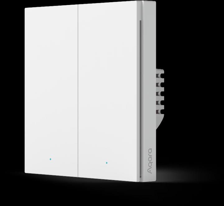 Produktbild Aqara Smart Wall Switch H1 Weiss No Neutral, Double Rocker (Zigbee)