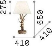 Image du produit Ideal lux CHALET Lampe de table E27 ⌀410mm Beige 128207 (E27)