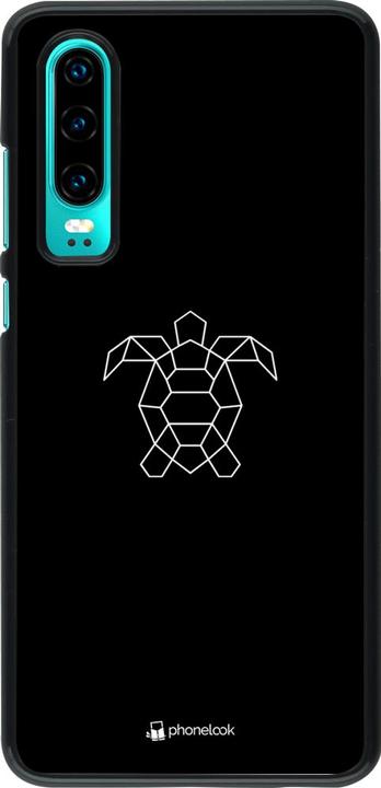 Produktbild PhoneLook Hülle Turtles lines on black (Huawei P30)