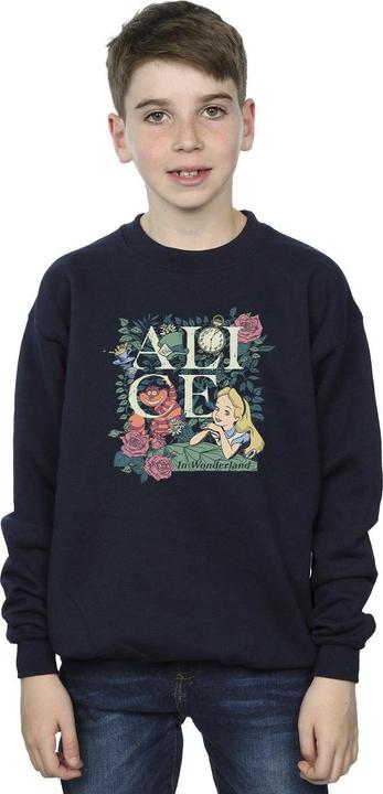 Actual product image Disney Boys Alice In Wonderland Leafy Garden Sweatshirt (128)