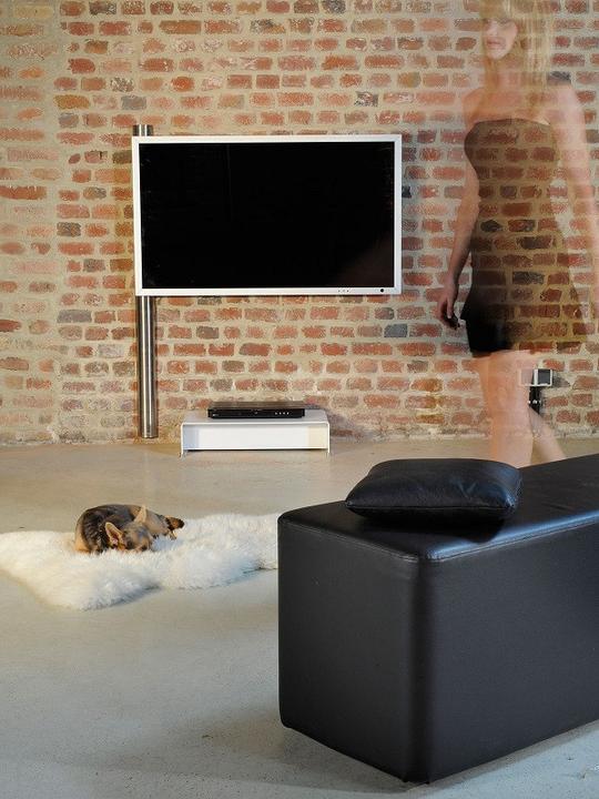 Image du produit Wissmann Raumobjekte Support mural avec rail, -85", max Vesa 600 (Mur, 85")