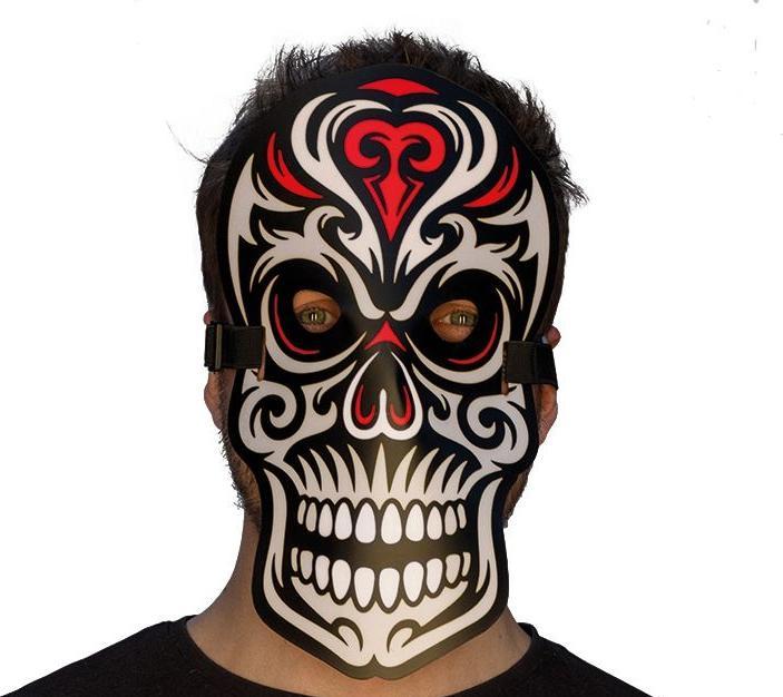 Actual product image Rubies Skull Mask Led