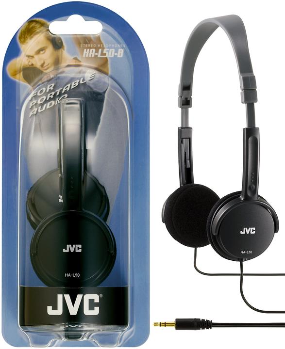 Image du produit JVC Casque d'écoute stéréo HA-L50, noir (pas de réduction du bruit, Filaire)