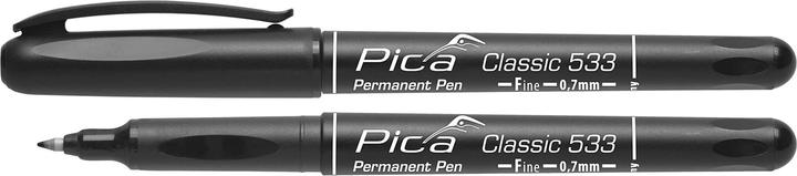 Actual product image Pica Permanent marker CLASSIC black Line width 0.7 mm Round tip (Black, 0.70 mm, 1 x)