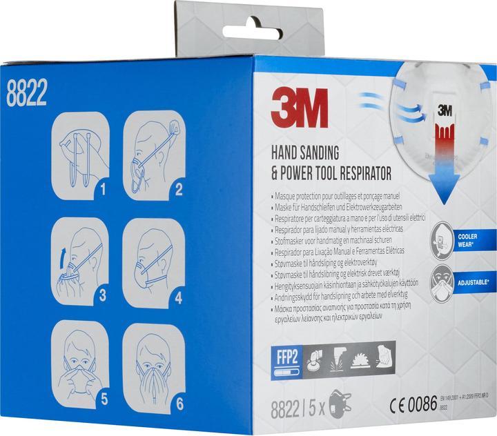 Produktbild 3M Partikelmaske 8822 PRO5 (FFP2, 5 x)