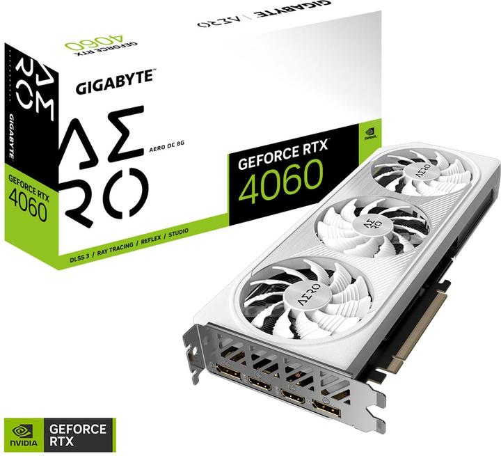 Actual product image Gigabyte GeForce RTX 4060 AERO OC (8 GB)