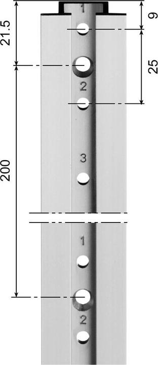 Actual product image Aweso Actuator rails 1010 type 1, for light loads (1 pcs.)