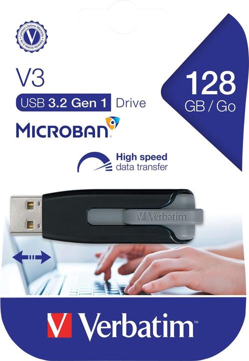 Actual product image Verbatim Store 'n' Go V3 (128 GB, USB-A)