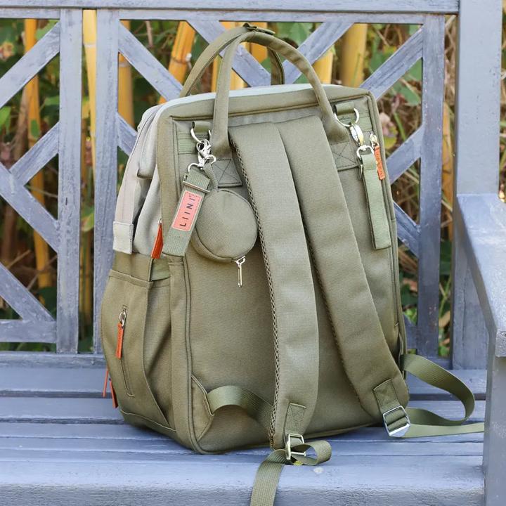 Image du produit Liini Sac à dos à langer olive rPET