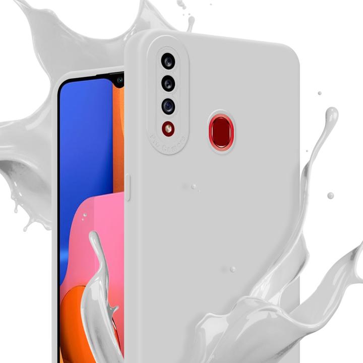 Productafbeelding Cadorabo Hoesje voor Samsung Galaxy A20s in TPU Fluid LM162 Style (Samsung Galaxy A20)