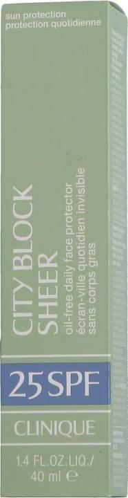 Actual product image Clinique Super City Block (Sun cream face, SPF 25, 40 ml, 62 g)