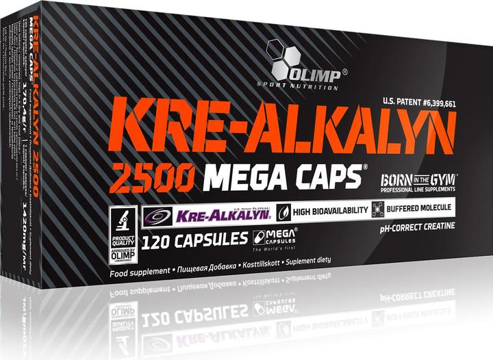 Actual product image Olimp Sport Nutrition Kre-Alkalyn Mega Caps (120 Piece, Capsules, 150 g)
