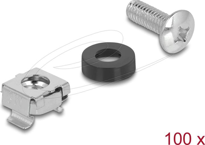 Actual product image Delock Rack mounting set for 10" and 19" 100 pieces