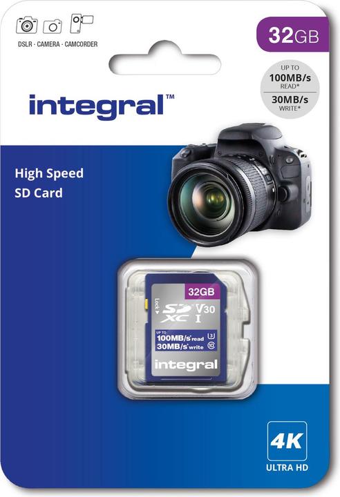 Produktbild SDHC Karte 32GB U3 V30 (32 GB, SD, U3, UHS-I)