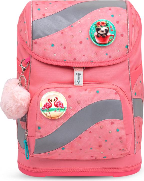 Actual product image Belmil Smarty Schulranzen Set 5teilig mit 6 Patches (20 l)
