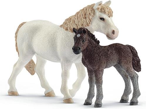 Schleich Pony und Fohlen