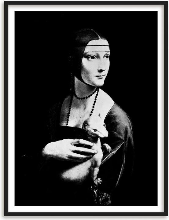 Produktbild Trenddeko Da Vinci - Die Dame mit dem Hermelin (60 x 80 cm)