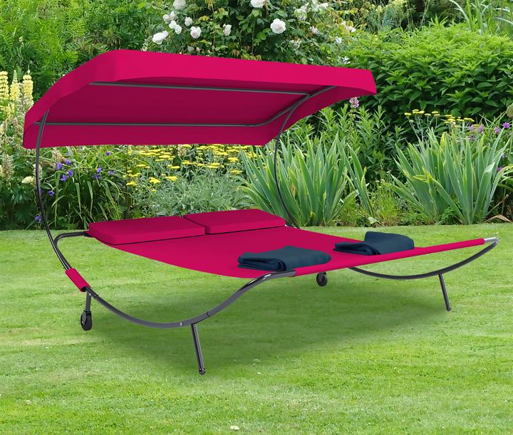 Produktbild VCM Doppelliege Gartenliege 2 Personen Bindox (200 cm)