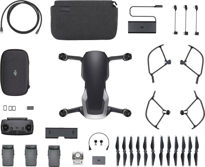 Actual product image DJI Mavic Air Fly More Bundle Onyx Black (21 min, 430 g, 12 Mpx)