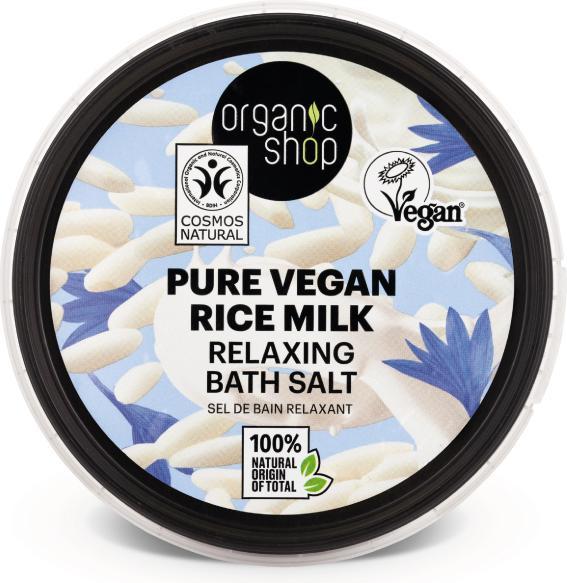 Produktbild Organic Shop Rein veganes Reismilch Entspannungsbad 250ml (250 ml, Badeperlen)
