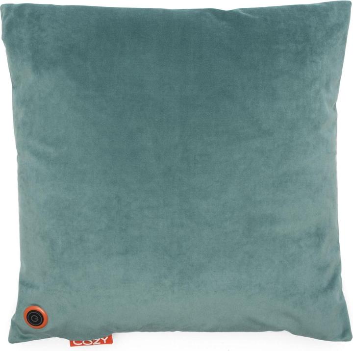 Produktbild Bodi-Tek Heizkissen Cozy Una Samt Akkubetrieb, Blaugrün (45 x 45 cm)