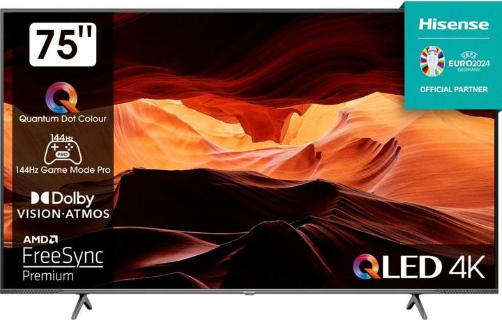 Actual product image Hisense TV 75E77KQ/Pro sw QLED TV (74.41", QLED, 4K)