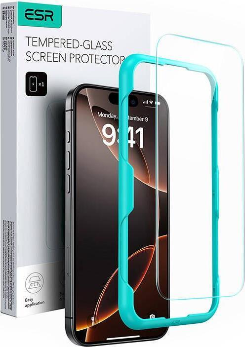Immagine prodotto ESR Protezione del display in vetro temperato (1 Pezzo/i, Apple iPhone 16 Pro Max)