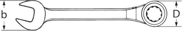 Productafbeelding Stahlwille Combinatie ratelsleutel (16 mm)