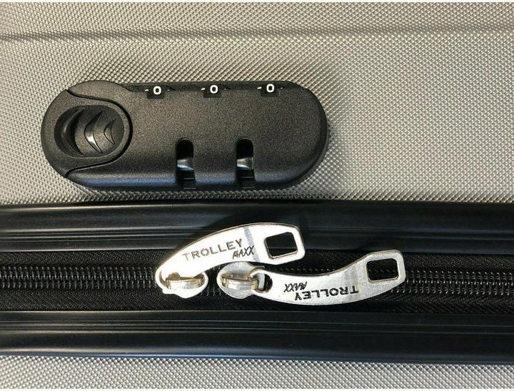 Actual product image Trolleymax Trolleymaxx Travel Case Silver (L (90 - 115l))