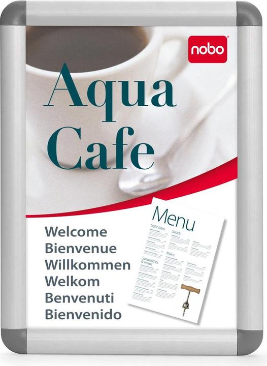Produktbild Kensington NOBO Plakatrahmen 500 x 700 mm, inklusive Befestigungsset 32 mm silber eloxierter Aluminium-Rahmen (500 x 700 mm)