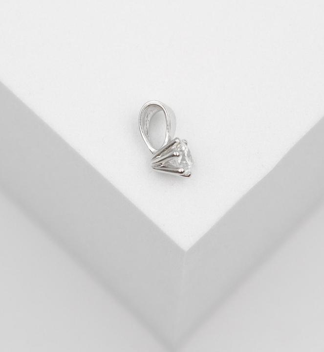 Image du produit Muau Pendentif (Or blanc 750 Diamant 0.02ct. 9x5mm)