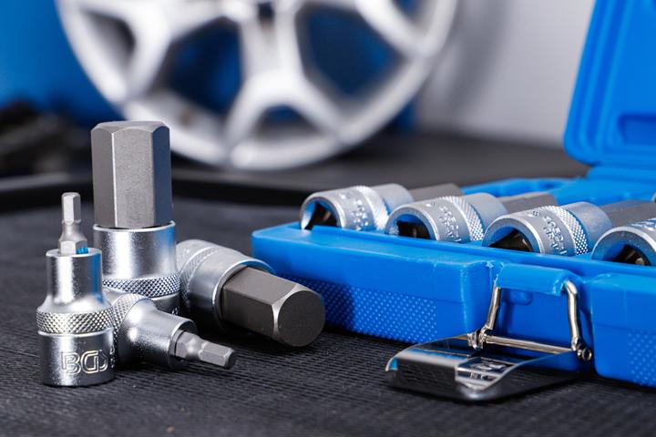 Actual product image BGS Bit insert set (Hexagon socket M5, Hexagon socket M6, Hexagon socket M8, Hexagon socket M10, Hexagon socket M12, Hexagon socket M7, Hexagon socket M14, Hexagon socket M16, Hexagon socket M17, Hexagon socket M18, Hexagon socket M19, Hexagon socket M22)