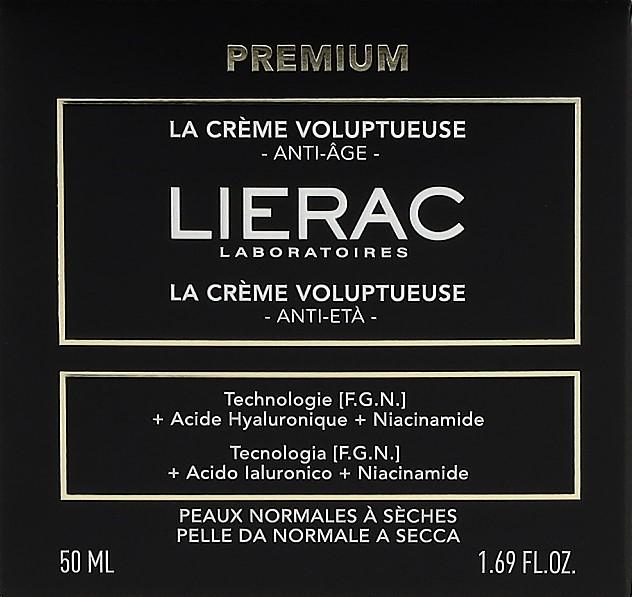 Nährwerte und Zutaten Lierac Die Üppige (50 ml, 24h Creme)