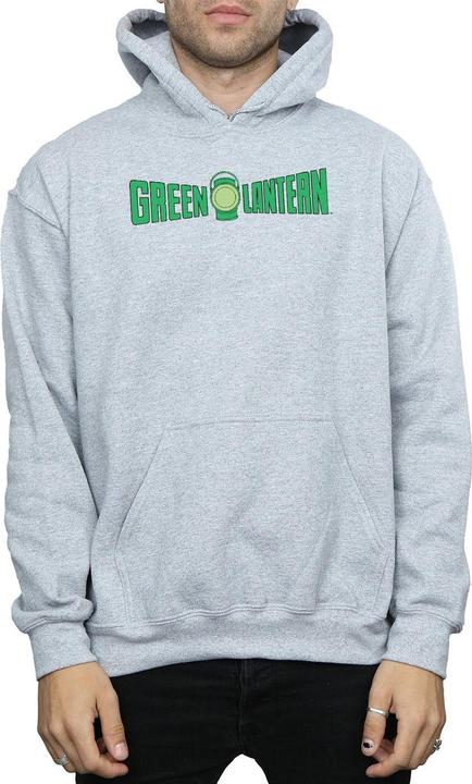 Actual product image Mens Green Lantern Text Logo Hoodie (XXL)