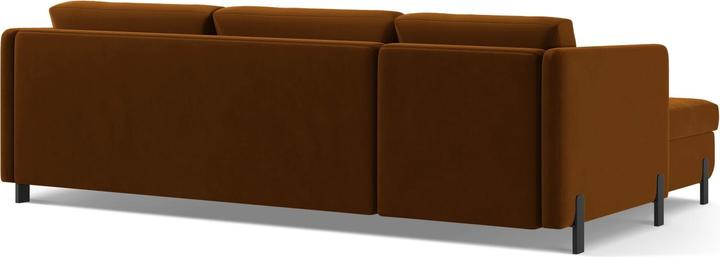 Image du produit Micadoni Canapé D'Angle Velours Droit Convertible, "Gloria", 4 Places, 260x170x80Fabriqué en Europe (Canapé d'angle)