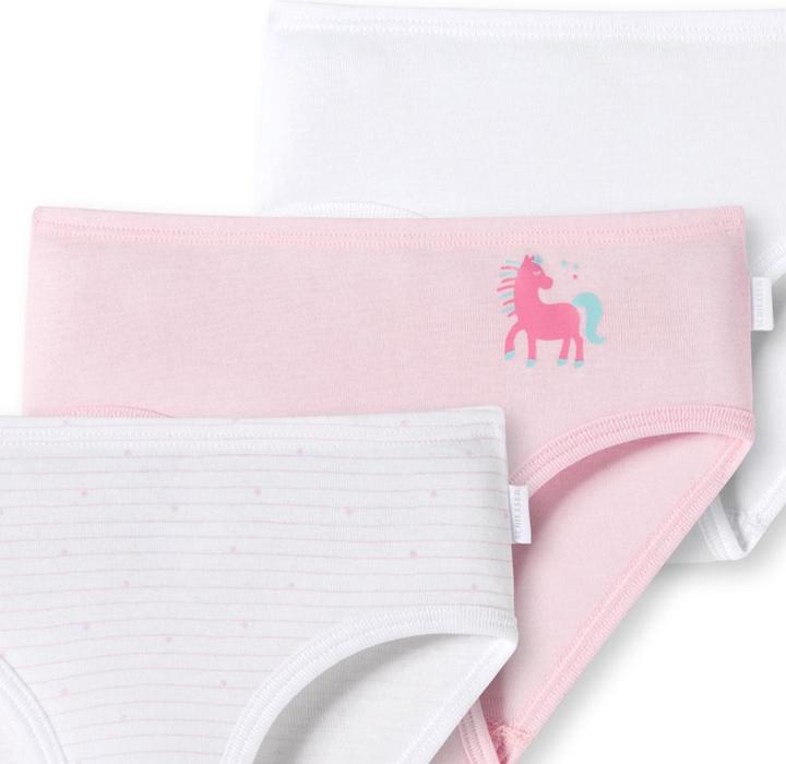 Produktbild Schiesser 3er Pack Kids Girls Feinripp Organic Cotton Slips / Unterhosen (92, 3er Pack)